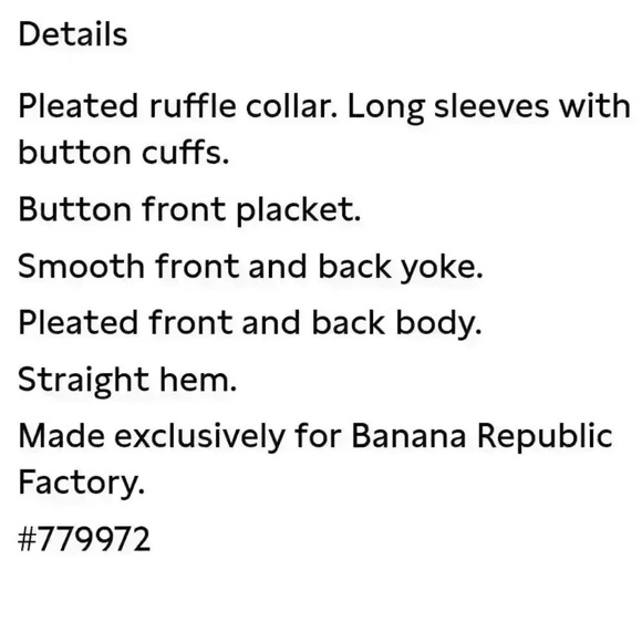 Banana Republic Chiffon Pleated Blouse - Picture 9 of 12